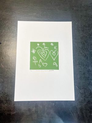 Flowers, stars, hearts - Print - Joewina Djandjomerr