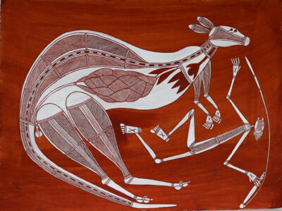 Kunj (Kangaroo) - Painting -