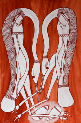 Ngalkordow (Brolga) - Painting -