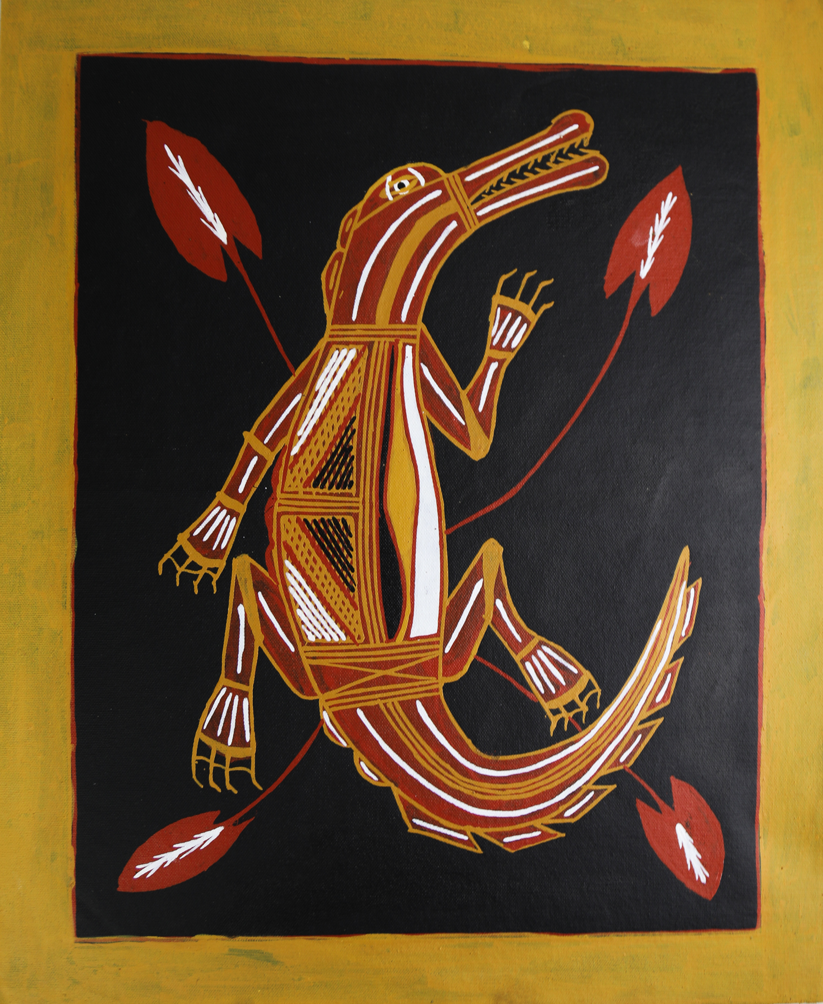 Kinga (Saltwater Crocodile) - Painting -