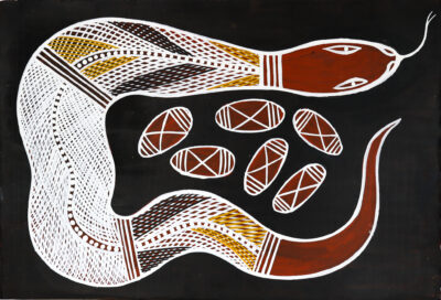Kedjebe (File Snake) - Painting -