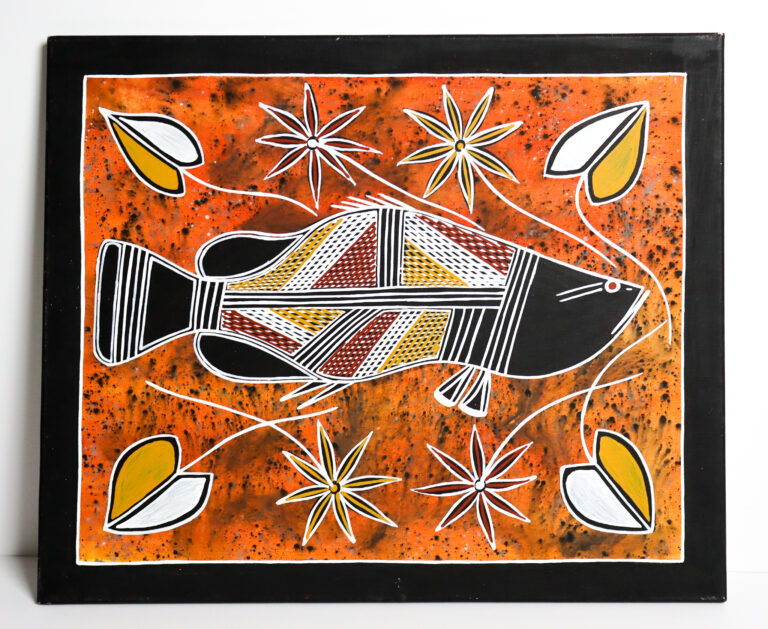 Namarnkol (Barramundi) -FRAMED CANVAS - Painting -